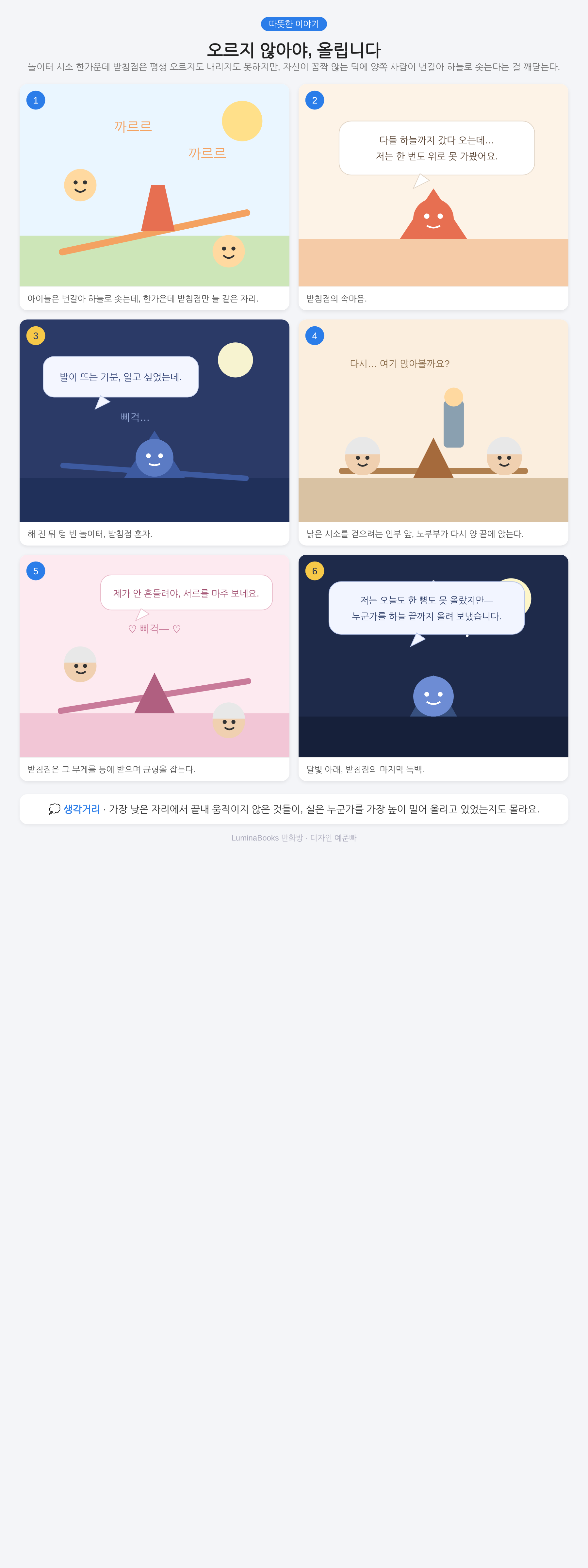 오르지 않아야, 올립니다